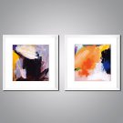 Framed Art Print Abstract Leisure Traditional Realism,Two Panels Canvas Square Print Wall Decor Fo