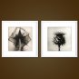 Framed Art Print Still Life Floral/Botanical Modern Realism,Two Panels Canvas Square Print Wall De