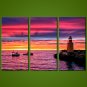 Stretched Canvas Print Three Panels Canvas Horizontal Print Wall Decor For Home Decoration