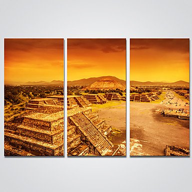 Stretched Canvas Print Three Panels Canvas Horizontal Print Wall Decor For Home Decoration