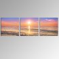 VISUAL STAR3 Panel Beach Scenery Art Prints for Home Decor Stretched Wall Art Ready to Hang
