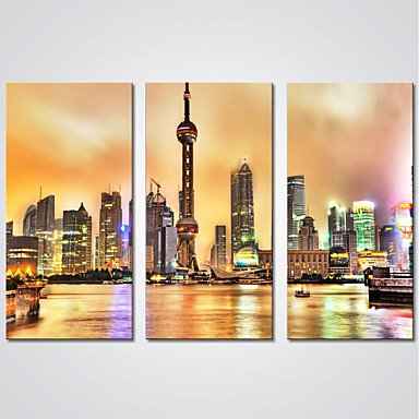 Stretched Canvas Print Three Panels Canvas Horizontal Print Wall Decor For Home Decoration