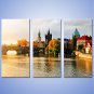 Stretched Canvas Print Three Panels Canvas Horizontal Print Wall Decor For Home Decoration