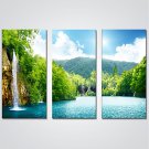 Stretched Canvas Print Three Panels Canvas Horizontal Print Wall Decor For Home Decoration