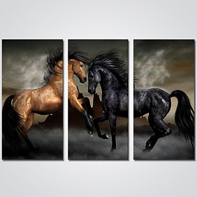 Stretched Canvas Print Three Panels Canvas Horizontal Print Wall Decor For Home Decoration
