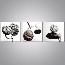 Stretched Canvas Print Floral/Botanical Modern,Three Panels Canvas Horizontal Print Wall Decor For