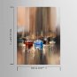 Giclee Print Abstract Modern Mediterranean,One Panel Canvas Vertical Oil Painting Wall Decor For H