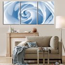 Stretched Canvas Print Art Floral White Rose Set of 3