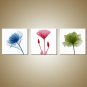 Stretched Canvas Print Floral/Botanical Modern,Three Panels Canvas Horizontal Print Wall Decor For