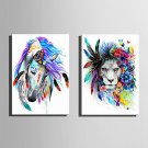 E-HOME Stretched Canvas Art Garlands Of Animals Decoration Painting One Pcs