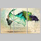 VISUAL STARFramed Abstract Wall Art for Home Decoration Dancing Girl Giclee Print on Canvas Ready