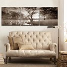 Stretched Canvas Art Landscape Bank of the Lake Set of 3