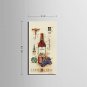 E-HOME Stretched Canvas Art Wine Poster Decoration Painting One Pcs