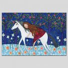 Stretched Canvas Oil Painting Art Dream Girl Style Children Painting 60*90CM