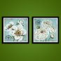 Stretched Canvas Print Still Life Floral/Botanical Modern,Two Panels Canvas Horizontal Print Wall