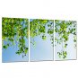 Canvas Set Landscape Floral/Botanical Classic Pastoral,Three Panels Canvas Vertical Print Wall Dec