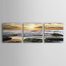 Stretched Canvas Print Landscape Modern Traditional,Three Panels Horizontal Print Wall Decor For H
