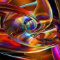 Stretched Canvas Print Art Abstract High Way Set of 3