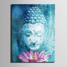 E-HOME Stretched Canvas Art Buddha And Lotus Decoration Painting  One Pcs