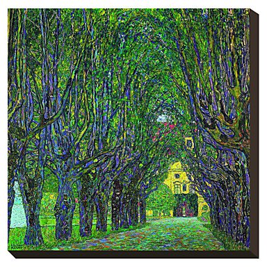 Tree-Lined Road Leading to the Manor House at Kammer, Upper Austria, 1912 by Claude Monet Famous S
