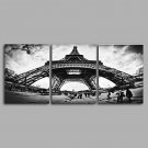 Stretched Canvas Print / Unframed Canvas Print Eiffel Tower Landscape RealismThree Panels Canvas V
