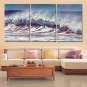 2016Modern Sea Wave Painting On The Wall 3 Piece Modular Pictures Home Decorative Canvas Art Print