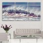 2016Modern Sea Wave Painting On The Wall 3 Piece Modular Pictures Home Decorative Canvas Art Print