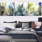 Stretched Canvas Print Botanical Floral Set of 3 1301-0148