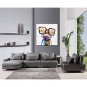 Cartoon Canvas printed Pop Animal Wall Art prints picture Happy Frog with framed