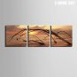 E-HOME Stretched Canvas Art The Dead Sea Decorative Painting Set of 3