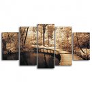 Canvas Print Landscape TraditionalFive Panels Canvas Horizontal Print Wall Decor For Home Decorati