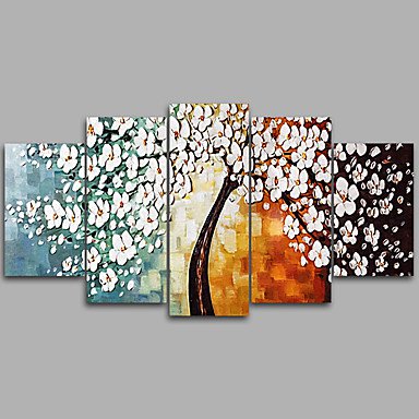 Canvas Set Unframed Canvas Print Abstract Floral Pachira Macrocarpa/Botanical European StyleFive P