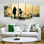 Canvas Set Unframed Canvas Print Landscape People Traditional ChildrenFive Panels Canvas Horizonta