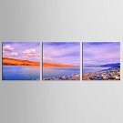 Canvas Set Landscape Abstract Landscape Modern Mediterranean,Three Panels Canvas Vertical Print Wa