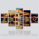 Canvas Print Five Panels Canvas Vertical Panoramic Print Wall Decor For Home Decoration