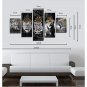 Canvas Print Five Panels Canvas Vertical Panoramic Print Wall Decor For Home Decoration