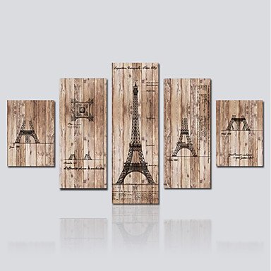 Canvas Print Five Panels Canvas Vertical Panoramic Print Wall Decor For Home Decoration