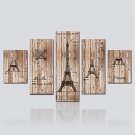 Canvas Print Five Panels Canvas Vertical Panoramic Print Wall Decor For Home Decoration