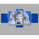 5 Piece Unframed Shiva India Lord Religion Buddha Canvas Art Painting Modern Artwork For Living Ro