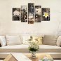 Canvas Print Five Panels Canvas Vertical Panoramic Print Wall Decor For Home Decoration