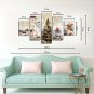 Canvas Print Five Panels Canvas Vertical Panoramic Print Wall Decor For Home Decoration