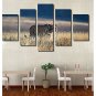 Fahion Wall Art Painting on Canvas Tiger 5 Panels Set Posters HD Printed Grassland Photos For Mode