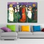 Canvas Print Abstract Dancer People Modern Three Panels Canvas Horizontal Print Wall Decor For Hom