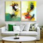 Canvas Print Abstract Modern,Two Panels Horizontal Print Wall Decor For Home Decoration