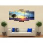 Canvas Print Sunrise Landscape ModernFive Panels Canvas Horizontal Print Wall Decor For Home Deco