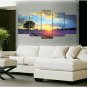 Canvas Print Sunrise Landscape ModernFive Panels Canvas Horizontal Print Wall Decor For Home Deco