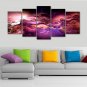 Canvas Print Abstract Cloud ModernFive Panels Canvas Horizontal Print Wall Decor For Home Decorati