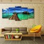 Canvas Set Unframed Canvas Print Sea Landscape Modern Five Panels Canvas Horizontal Print Wall D