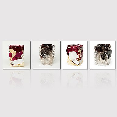 Canvas Print Abstract,Four Panels Canvas Square Print Wall Decor For Home Decoration