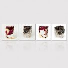 Canvas Print Abstract,Four Panels Canvas Square Print Wall Decor For Home Decoration